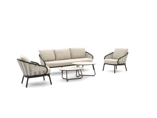 Apple Bee Pine Key stoel-bank loungeset 5-delig 5-zits
