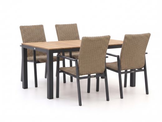 Manifesto Villongo/Fidenza 160cm dining tuinset 5-delig stapelbaar