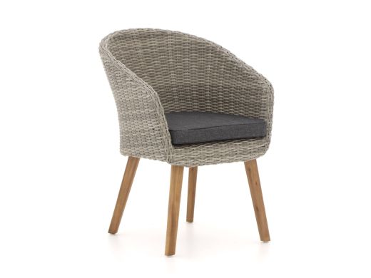 Intenso Tropea dining tuinstoel - Grijs - Antraciet - Wicker (vlechtwerk)
