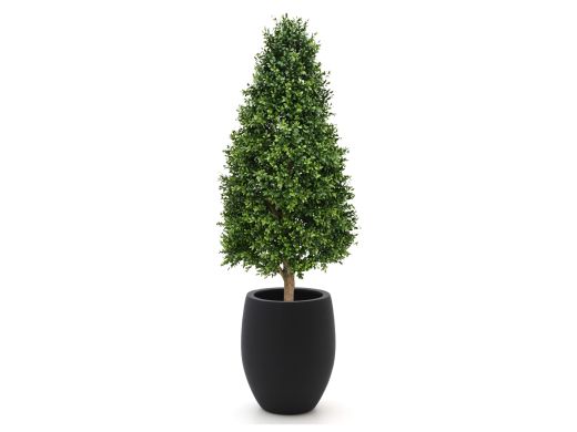 Designplants/Luca Lifestyle Buxus tower kunstplant (h:140cm) met Grigio Tall Balloon bloempot