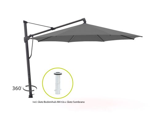 Glatz Sombrano S+ Easy zweefparasol ø 350cm