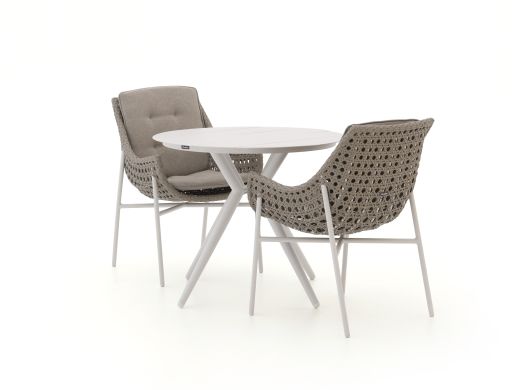 Manifesto Novara/Sora ø90cm dining tuinset 3-delig