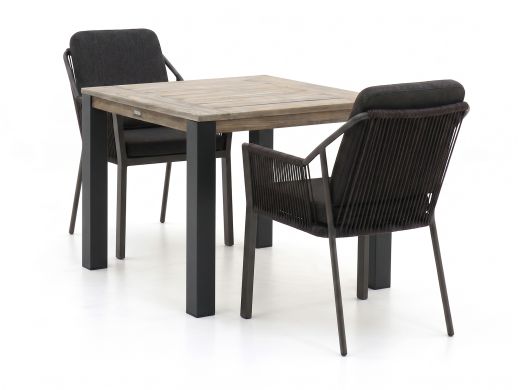Tierra Outdoor Liv/ROUGH‑S 90cm dining tuinset 3-delig stapelbaar