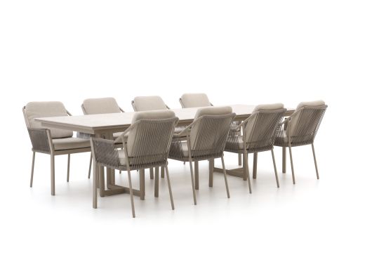 Tierra Outdoor Liv/Naro 280cm dining tuinset 9-delig stapelbaar