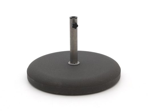 Parasolvoet 40kg beton - Rond/Antraciet voor buisdiktes ø25-44mm