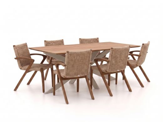 Bellagio Tredozio/Furato 220cm dining tuinset 7-delig