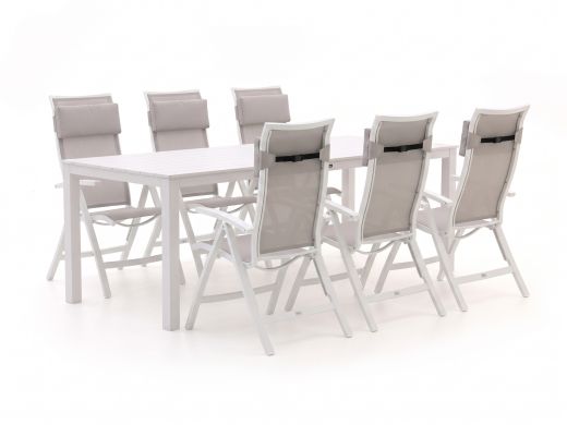 Bellagio Lugo/Menzano 220cm dining tuinset 7-delig verstelbaar