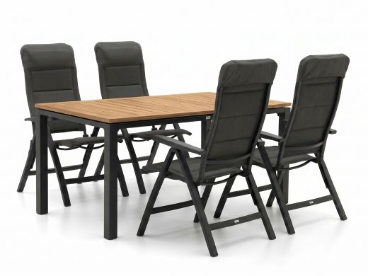 Forza Tione/Linosa 100cm dining tuinset 5-delig verstelbaar