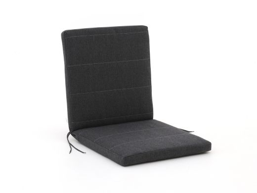Fiber tuinkussen laag 92x46cm - Dark Grey Melange