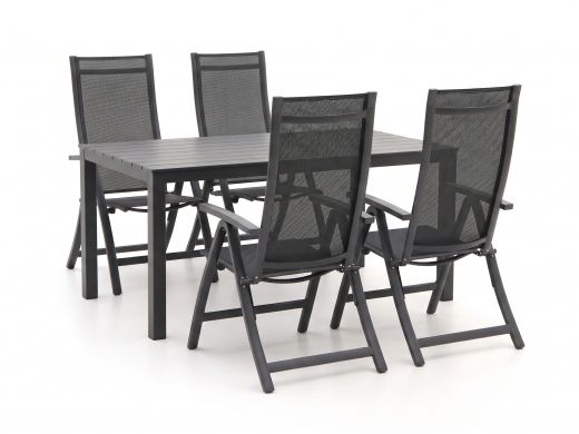 Bellagio Trappeto/Menzano 160cm dining tuinset 5-delig verstelbaar