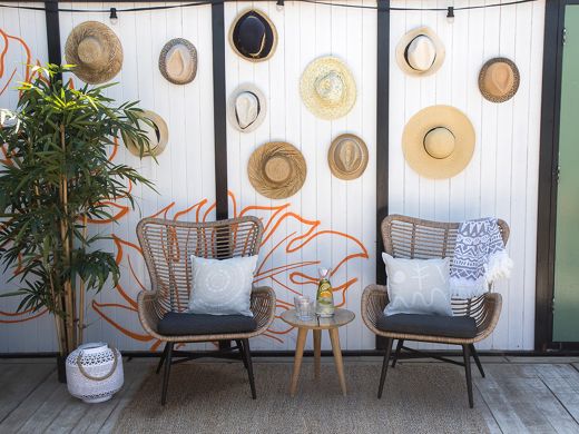 Intenso Rovello lounge tuinstoel - Taupe - Naturel - Bruin - Wicker (vlechtwerk)