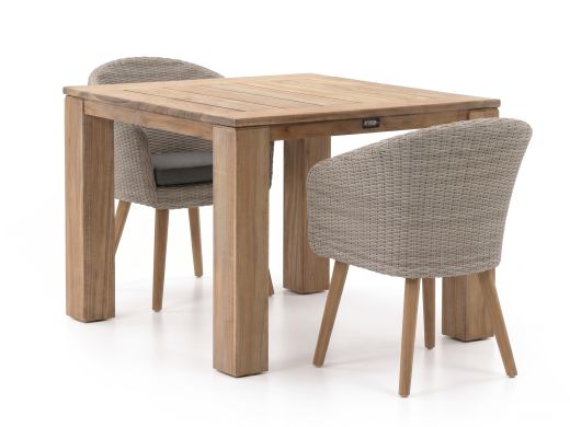 Intenso Tropea/ROUGH-X 100cm dining tuinset 3-delig