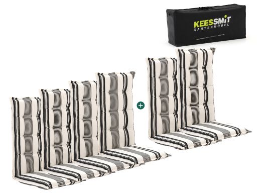 Madison tuinkussen set van 6 hoge rug