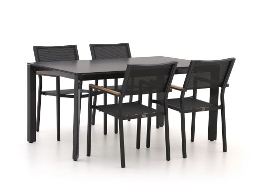 Bellagio Roma/Sestino 160cm dining tuinset 5-delig stapelbaar