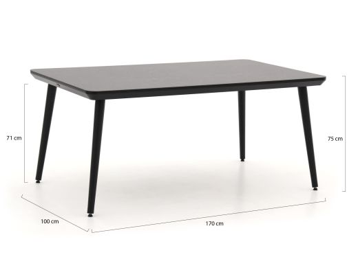 Hartman Le Soleil Element/Sophie Studio 170cm dining tuinset 5-delig