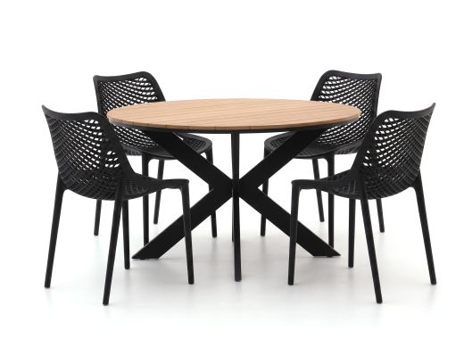 Forza Ripi/Fidenza ø149cm dining tuinset 5-delig stapelbaar