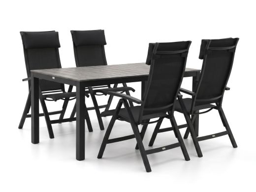 Bellagio Lugo/Fidenza 160cm dining tuinset 5-delig verstelbaar