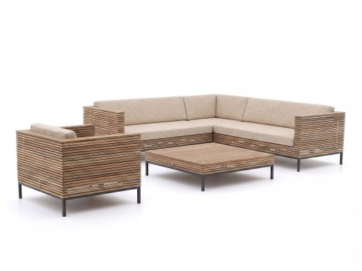 ROUGH-D hoek loungeset 5-delig 6-zits