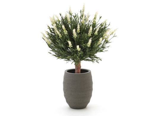 Designplants/Luca Lifestyle Lavendel bol kunstplant (h:60cm) met Bordo Tall Balloon bloempot