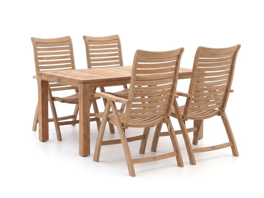 Sunyard Corby/Buxton 160cm dining tuinset 5-delig verstelbaar