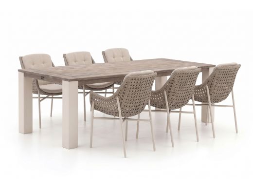 Manifesto Novara/ROUGH-X 240cm dining tuinset 7-delig