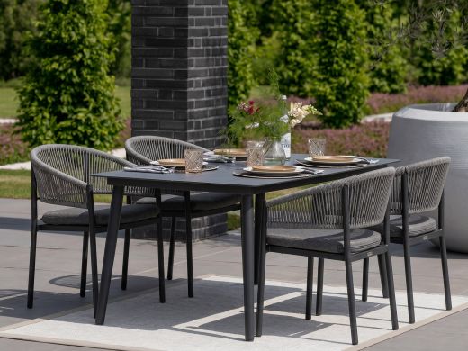 Bellagio Panaro/Sora 160cm dining tuinset 5-delig stapelbaar