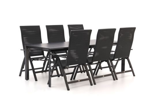 Bellagio Avio/Sestino 220cm dining tuinset 7-delig verstelbaar