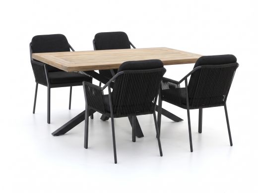 Tierra Outdoor Liv/Montorio 160cm dining tuinset 5-delig stapelbaar
