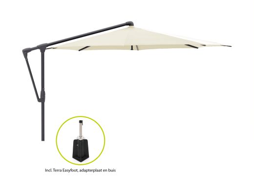 Glatz Sunwing Casa zweefparasol ø 330cm - Ecru (150) (incl. Terra Easyfoot) (incl.hoes)