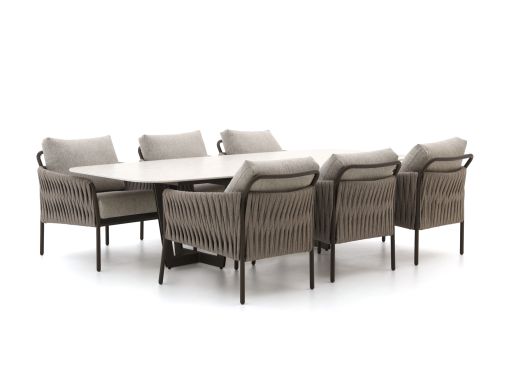 SUNS Fiave/Palermo 280cm low dining tuinset 7-delig