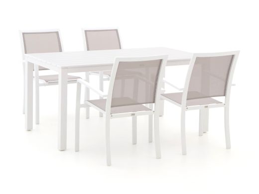 Bellagio Anzio/Menzano 160cm dining tuinset 5-delig stapelbaar