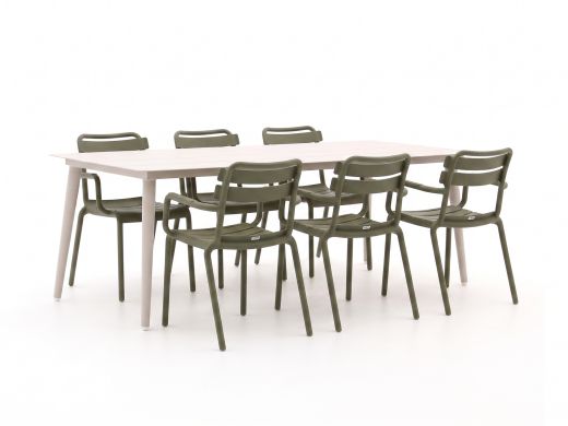 Forza Vico/Sora 220cm dining tuinset 7-delig stapelbaar