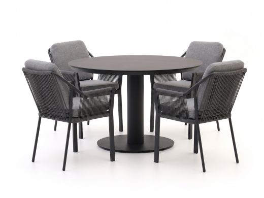 Tierra Outdoor Liv/La Fonte ø120cm dining tuinset 5-delig