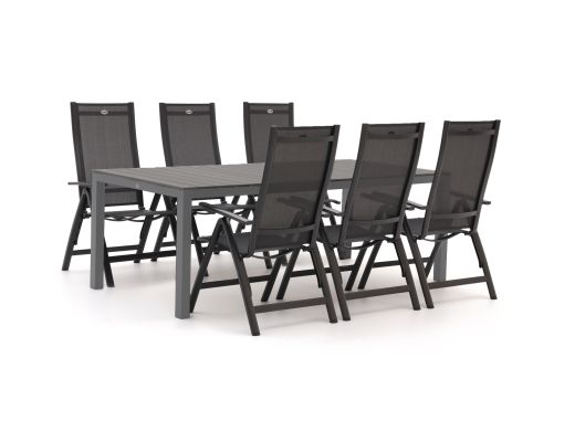 Hartman Troy/Fidenza 220cm dining tuinset 7-delig verstelbaar