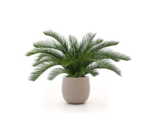 Designplants/Luca Lifestyle Cycas palm kunstplant (h:60cm) met Terreno Tall Balloon bloempot