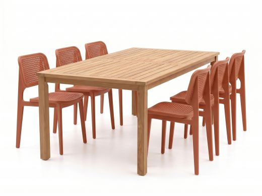 Forza Xitta/Liverpool 210cm dining tuinset 7-delig