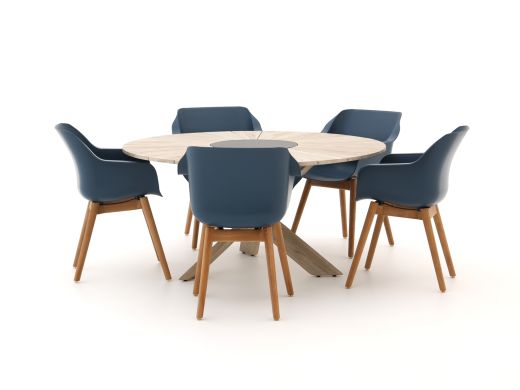 Hartman Sophie Element/Provence ø150cm dining tuinset 6-delig