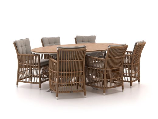 Manifesto Ortello/Fidenza ovaal 220cm dining tuinset 7-delig