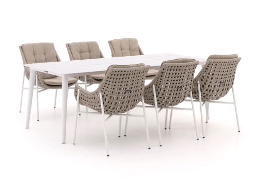 Manifesto Novara/Sora 220cm dining tuinset 7-delig