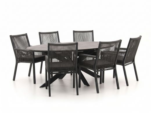 Manifesto Rivola/Fidenza ovaal 220cm dining tuinset 7-delig