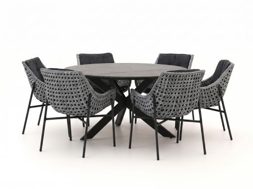 Manifesto Novara/Fidenza ø149cm dining tuinset 7-delig