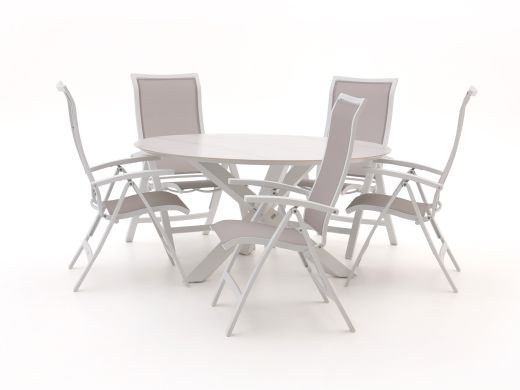 Bellagio Lugo/Lodola ø 150cm dining tuinset 6-delig verstelbaar