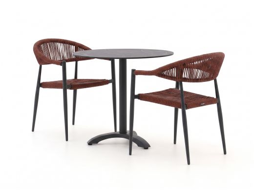 Manifesto Belpasso/Lisio ø80cm dining tuinset 3-delig stapelbaar