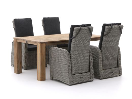 Intenso Umbria/ROUGH-X 180cm dining tuinset 5-delig verstelbaar