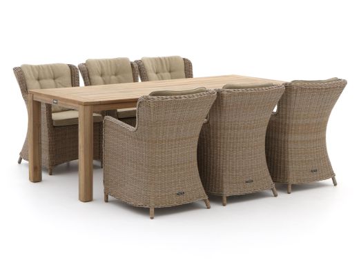 Intenso Milano/ROUGH-S 220cm dining tuinset 7-delig