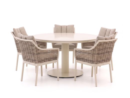 Apple Bee Milou/Melville ø140cm dining tuinset 6-delig