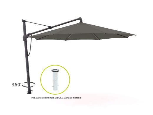 Glatz Sombrano S+ Easy zweefparasol ø 350cm