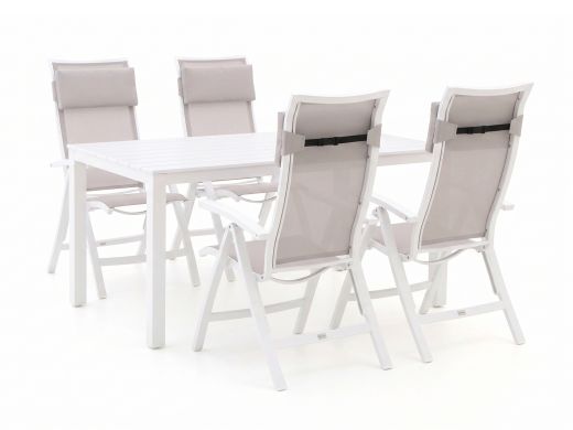 Bellagio Lugo/Menzano 160cm dining tuinset 5-delig verstelbaar
