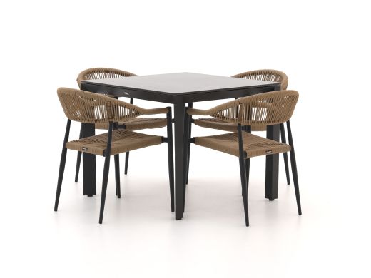 Manifesto Belpasso/Sestino 90cm dining tuinset 5-delig stapelbaar