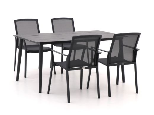 Bellagio Dranera/Sora 160cm dining tuinset 5-delig stapelbaar